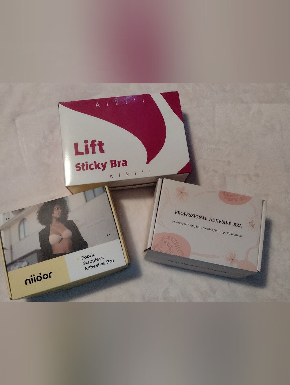 Three Boxes of Adhesive Bras